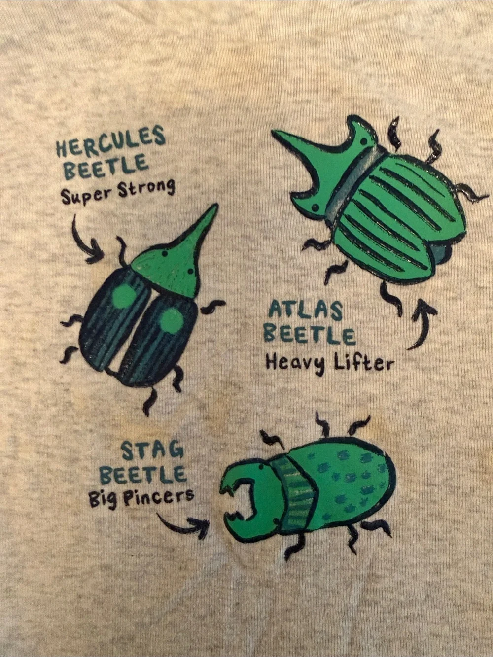 Beetle Graphic Tee & Shorts Pajama Set - Size 18 Months